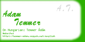 adam temmer business card